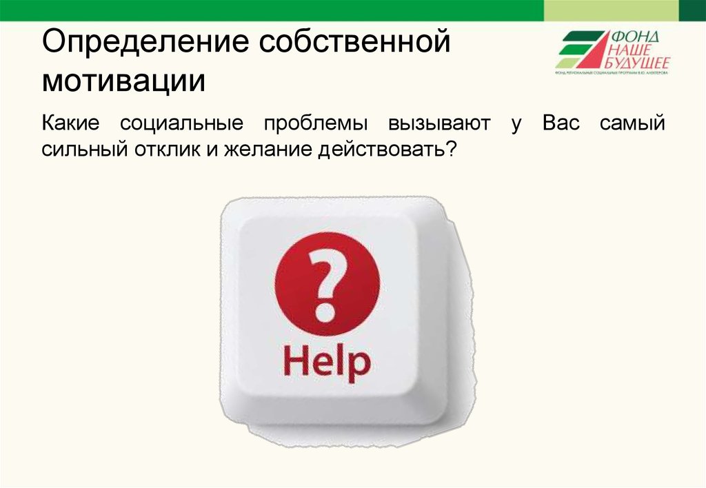 Определение собственной мотивации