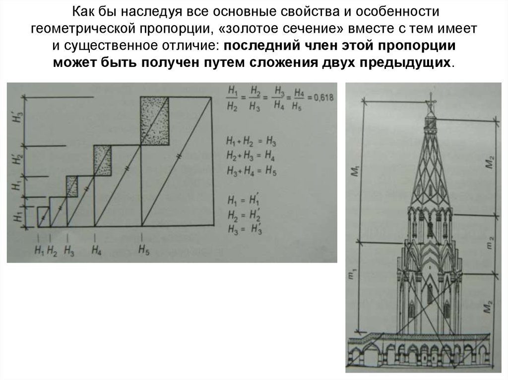 Золотая пропорция презентация