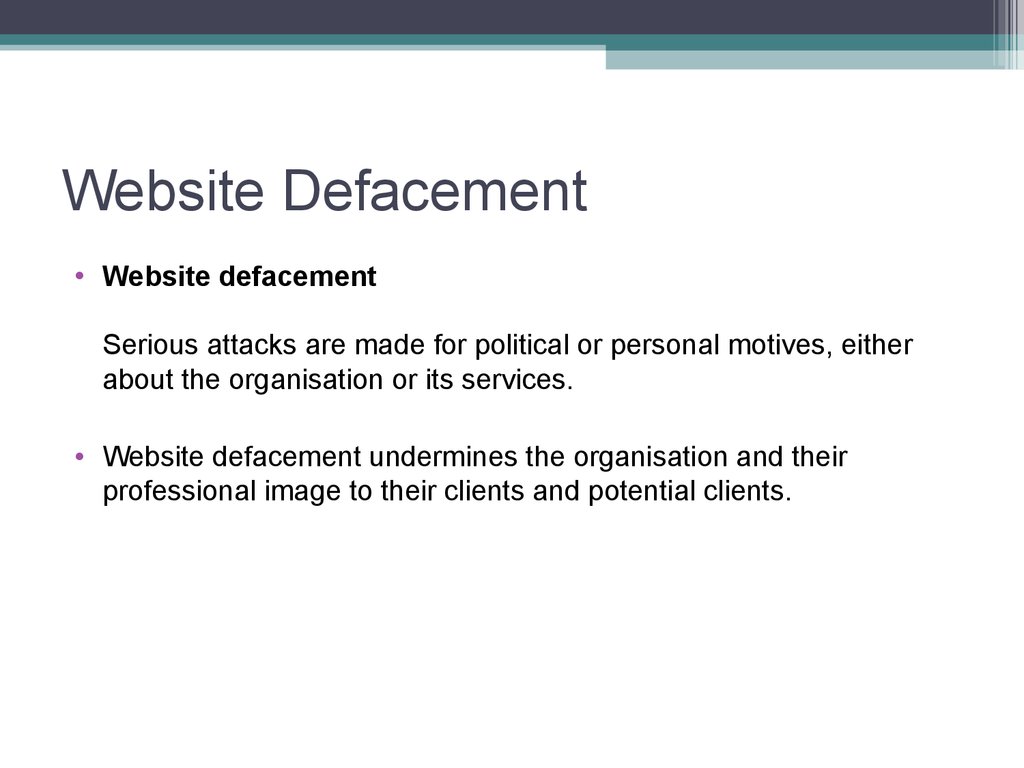 Website Defacement