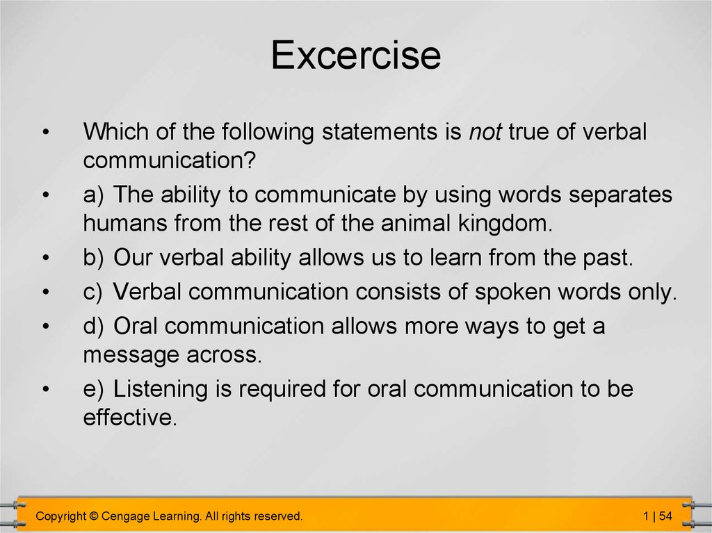 ways of oral communication