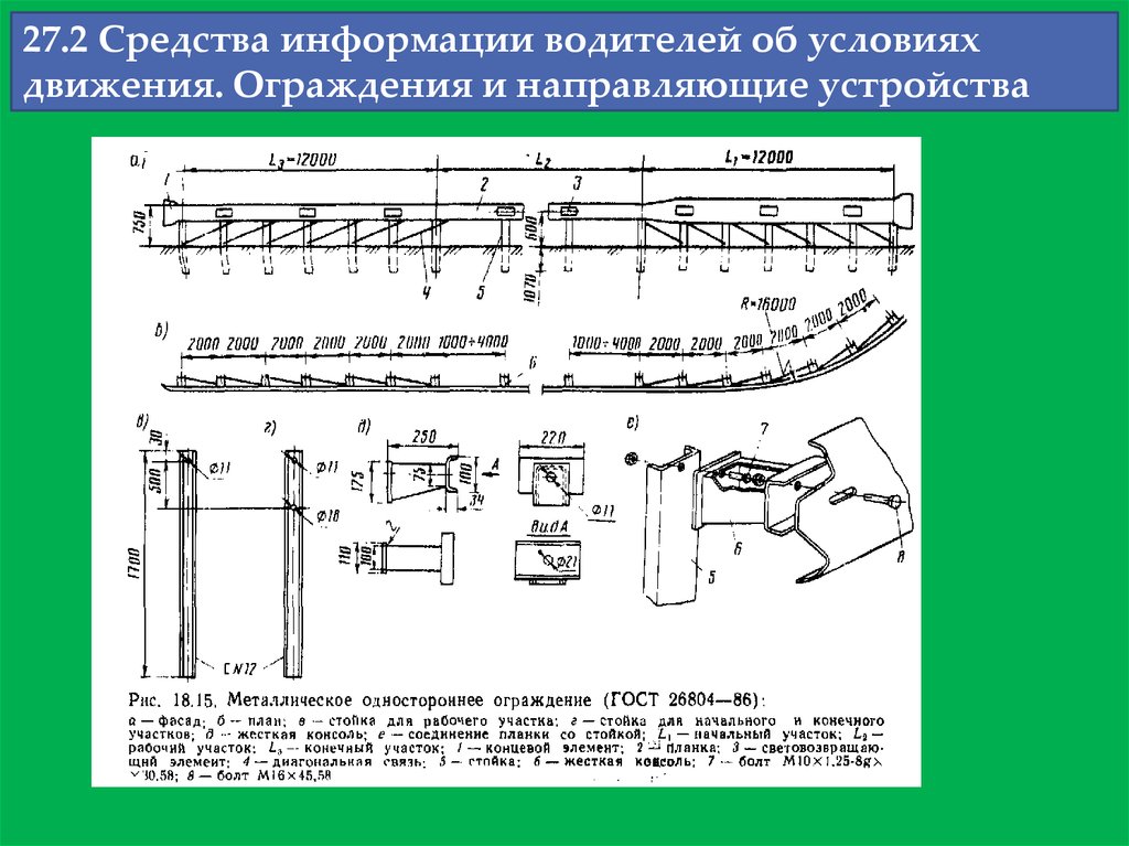 Условия движения. Ограждение направляющие устройства. Направляющие устройства на автомобильных дорогах. Направляющие устройства для указаний водителю. Направляющие устройства на автомобильных дорогах ГОСТ.