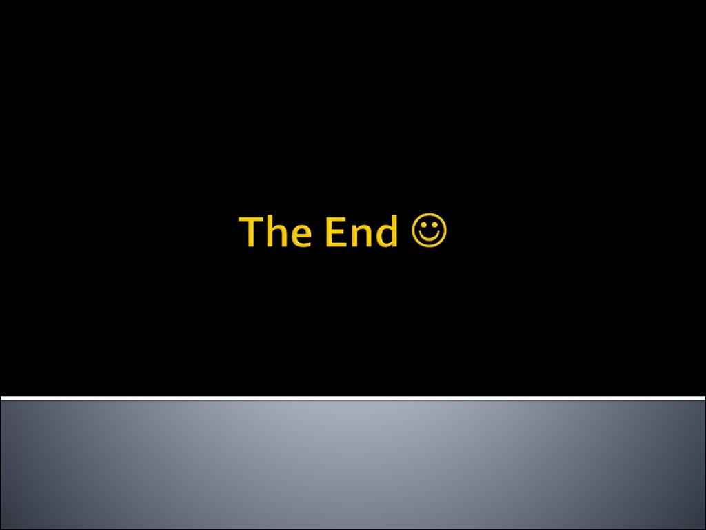 The End 