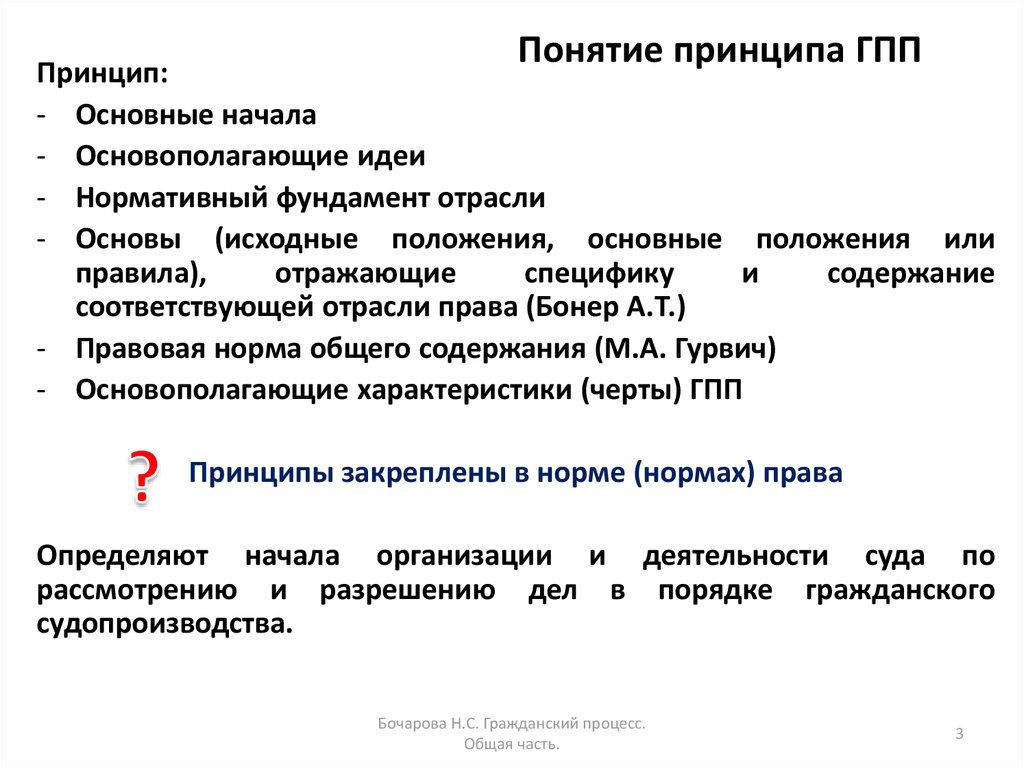 Общее понятие принципов