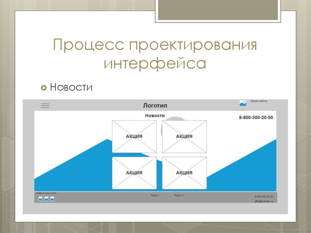 Разработка интерфейса. Проектирование интерфейсов. Проект интерфейса. Разработка интерфейса пользователя.