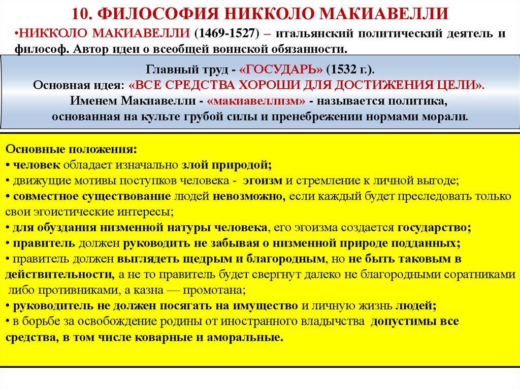 10 философия. Макиавелли философия. Никколо Макиавелли философия. Никколо Макиавелли направление в философии. Никколо Макиавелли философия основные идеи.