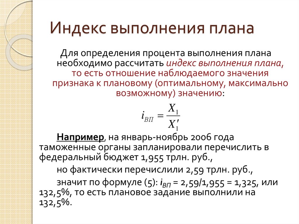 Расчет планирование