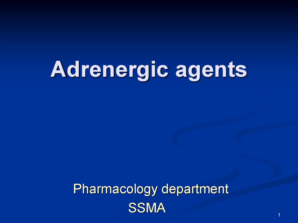 Adrenergic agents