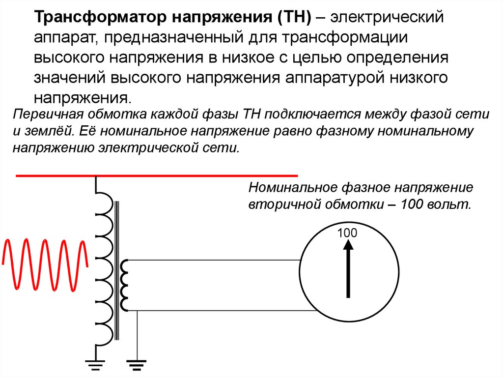 Первичная обмотка трансформатора включена в сеть 110. Обратная трансформация трансформатора. Номинальные вторичные напряжения тн. Номинальное напряжение сетей высокого напряжения. Введение в электроэнергетику.