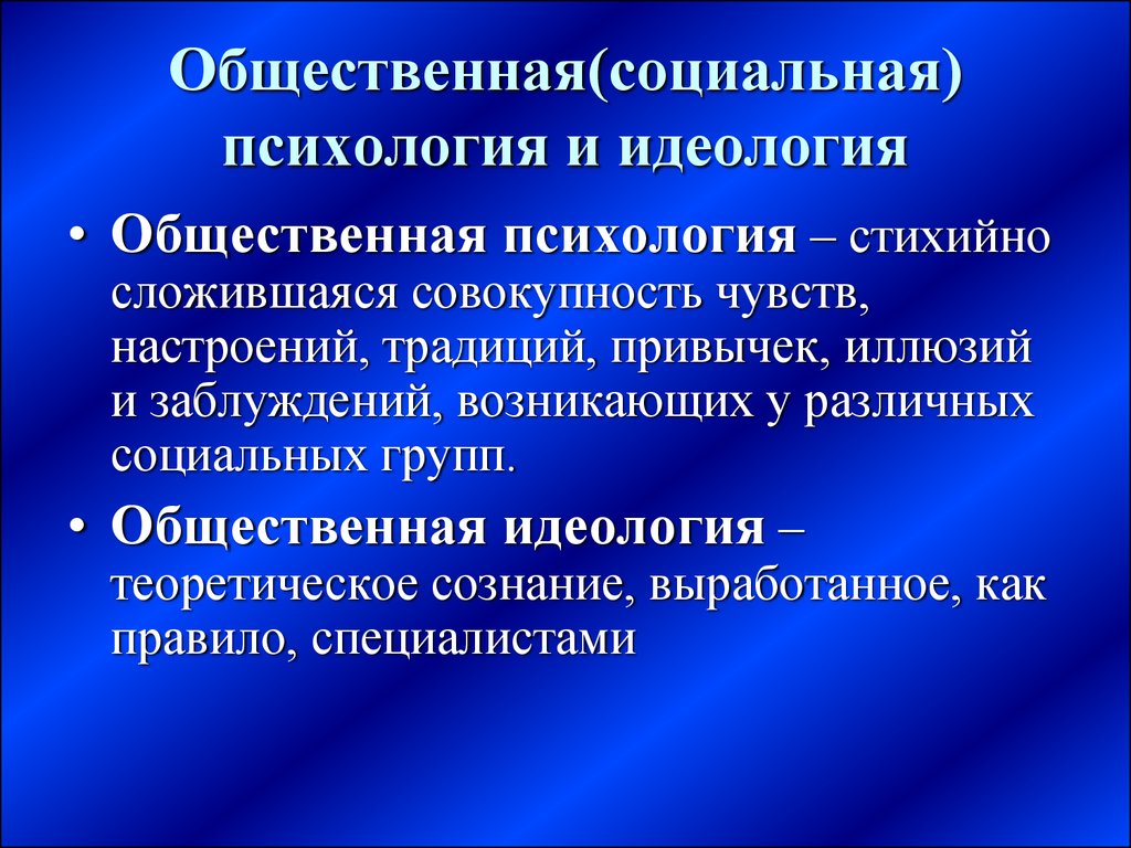 Совокупность чувств. Психология и общественная практика. Этапы формирования идеологии теоретико концептуальный. Совокупность ощущений субъекта.