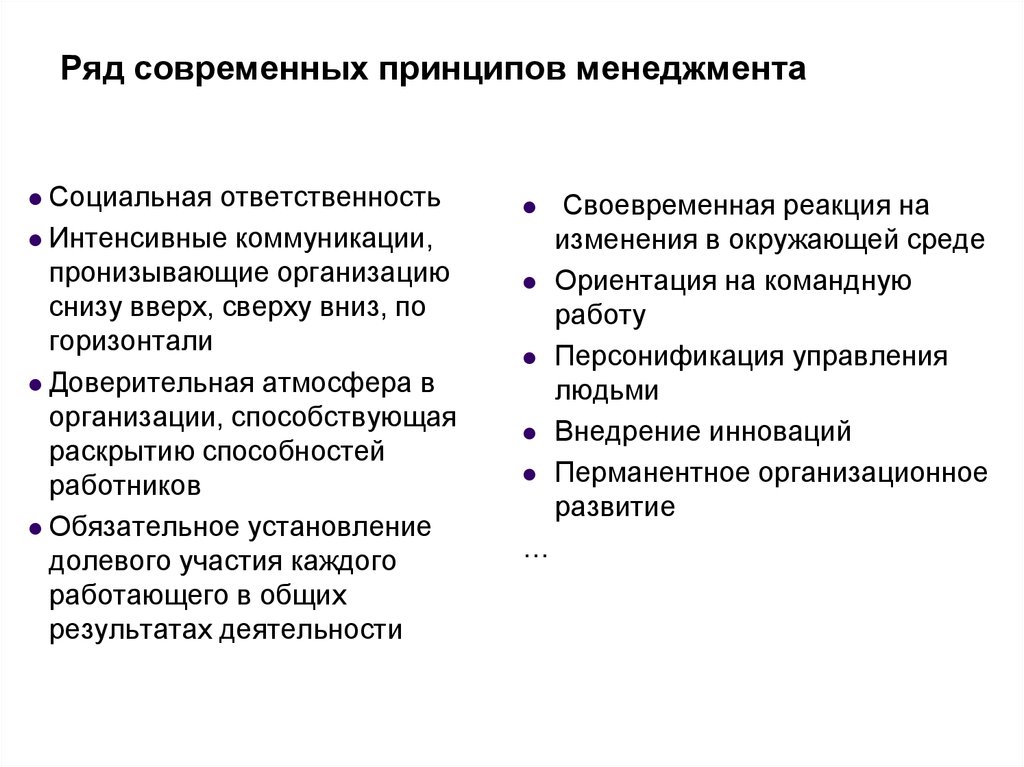 Современные принципы менеджмента. Характеристика принципов менеджмента. Сущность принципов менеджмента. Менеджмент понятие сущность принципы.