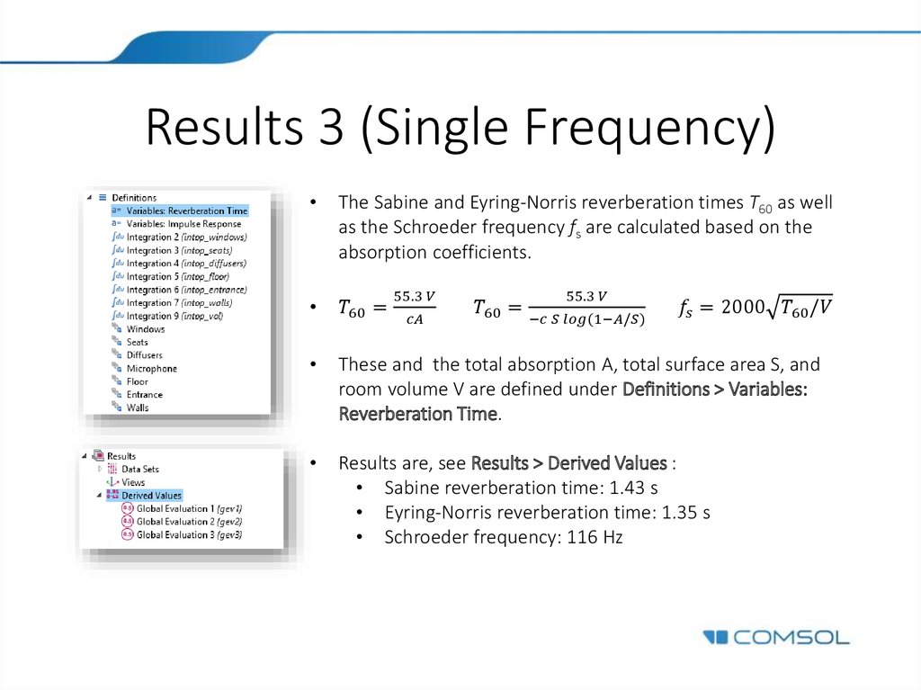 Results 3 (Single Frequency)