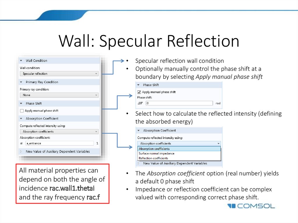 Wall: Specular Reflection