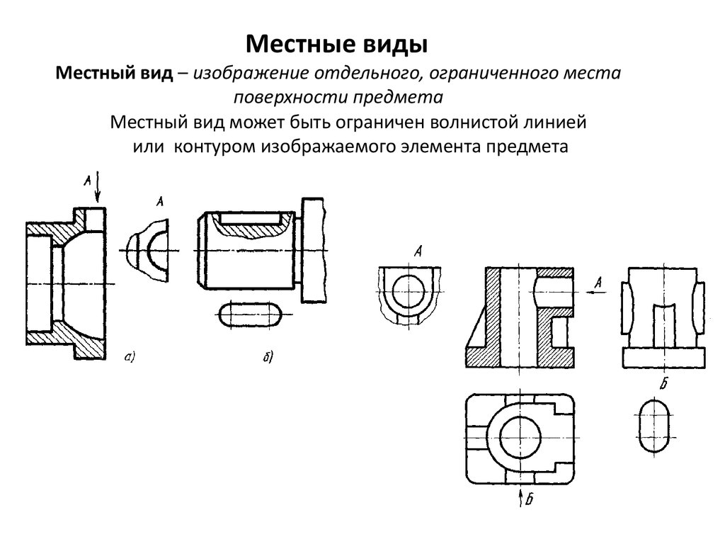 Местный вид на чертеже