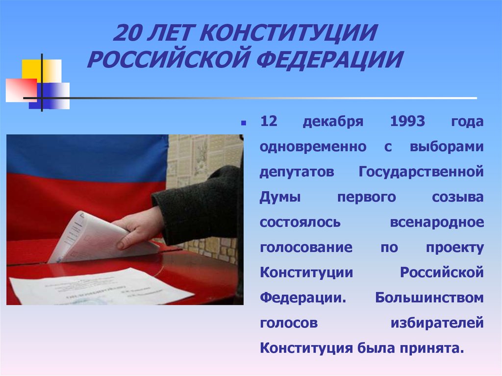 Всенародное голосование по проекту конституции 1993