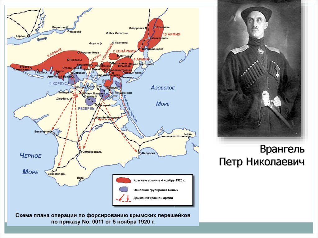 Разгром белых армий. Разгром армии Врангеля в Крыму карта. Врангель в Крыму 1920.