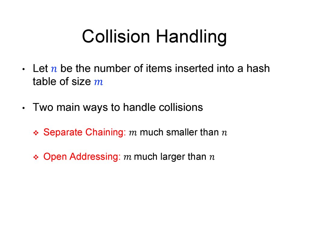 Collision Handling