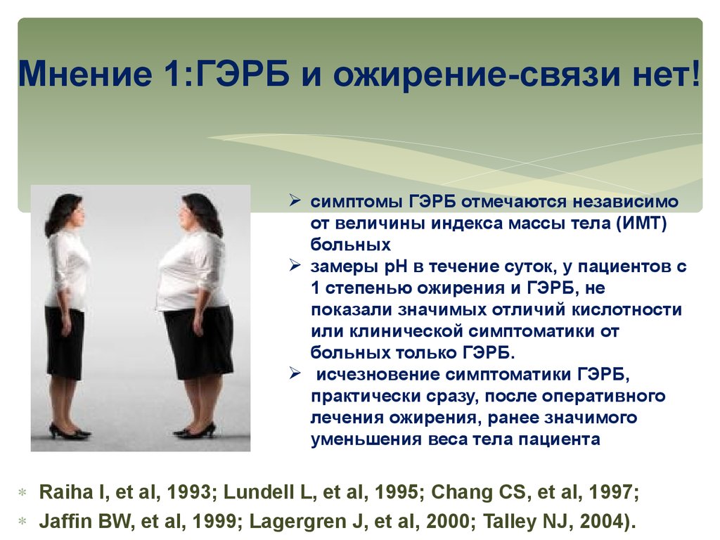 1 мнение. Ожирение и ГЭРБ. ГЭРБ при ожирении.