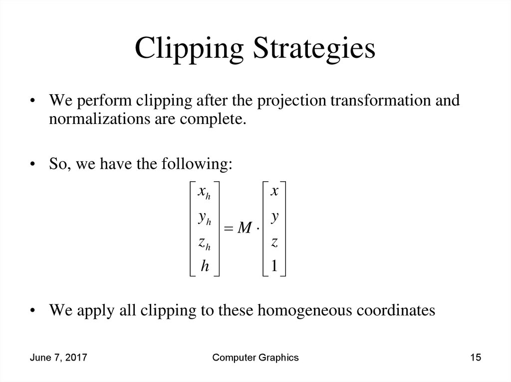 Clipping Strategies