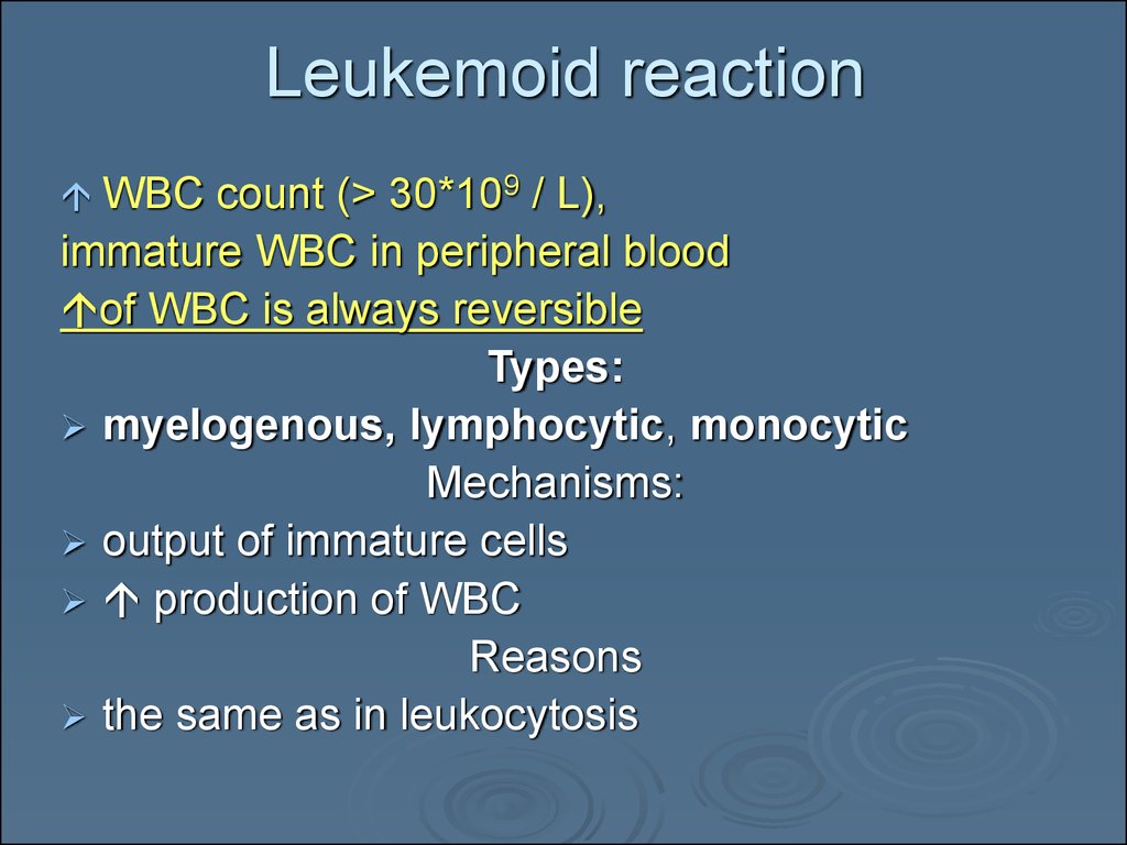 Leukemoid reaction