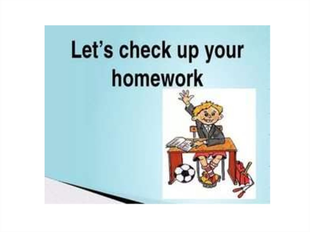 checking up homework