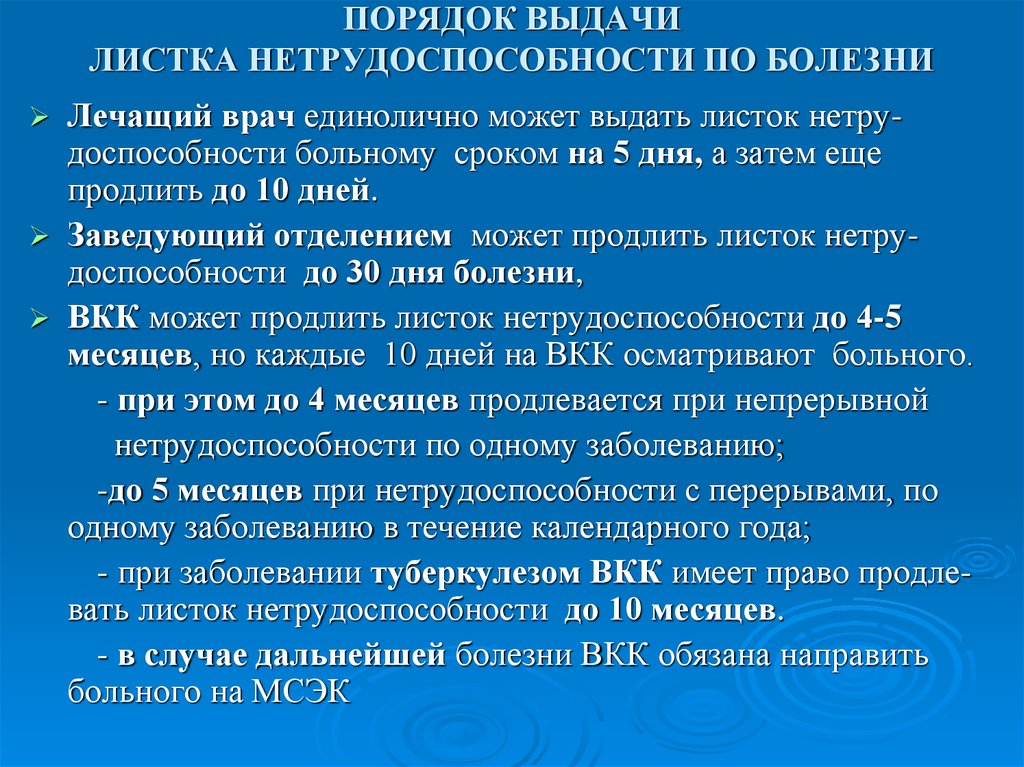 Листок правило