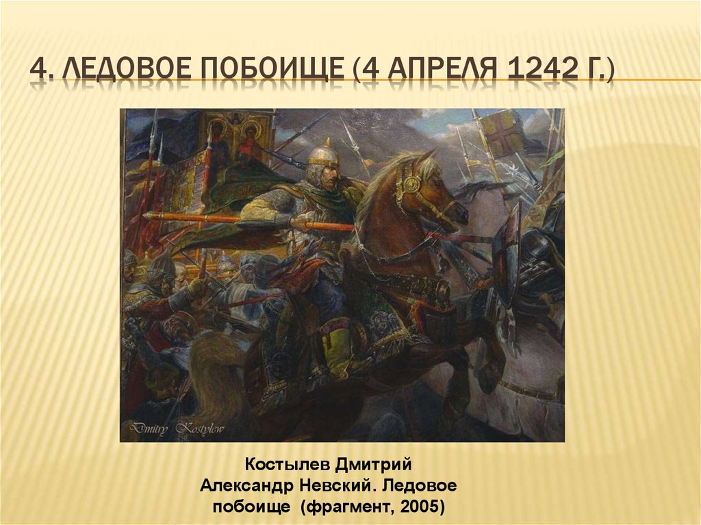 4. Ледовое побоище (4 апреля 1242 г.)