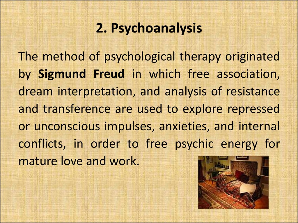 2. Psychoanalysis
