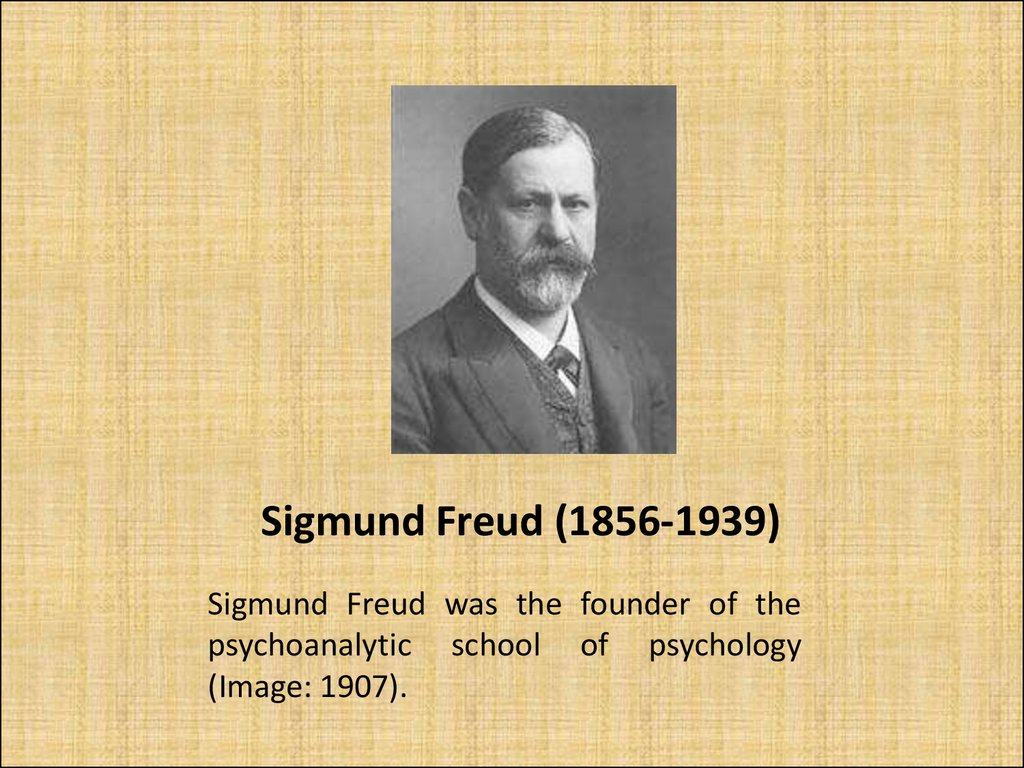 Sigmund Freud (1856-1939)