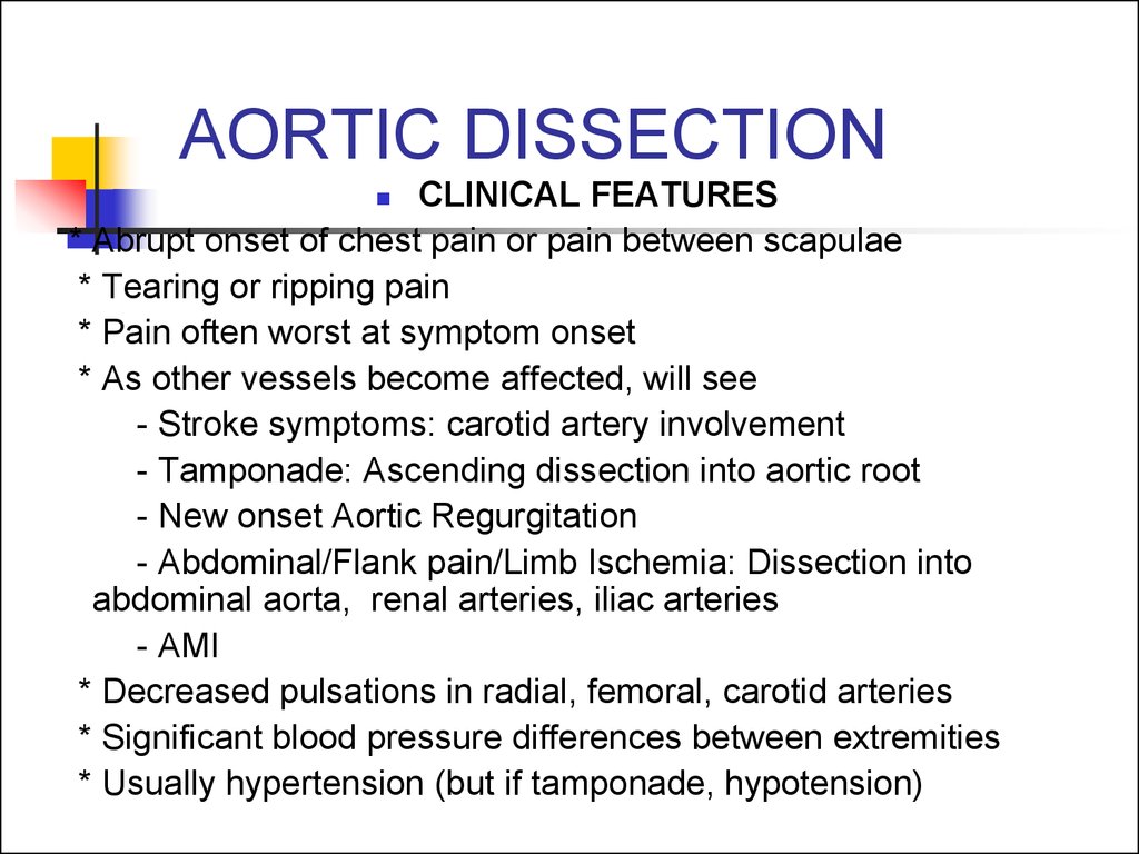 Chest pain - online presentation