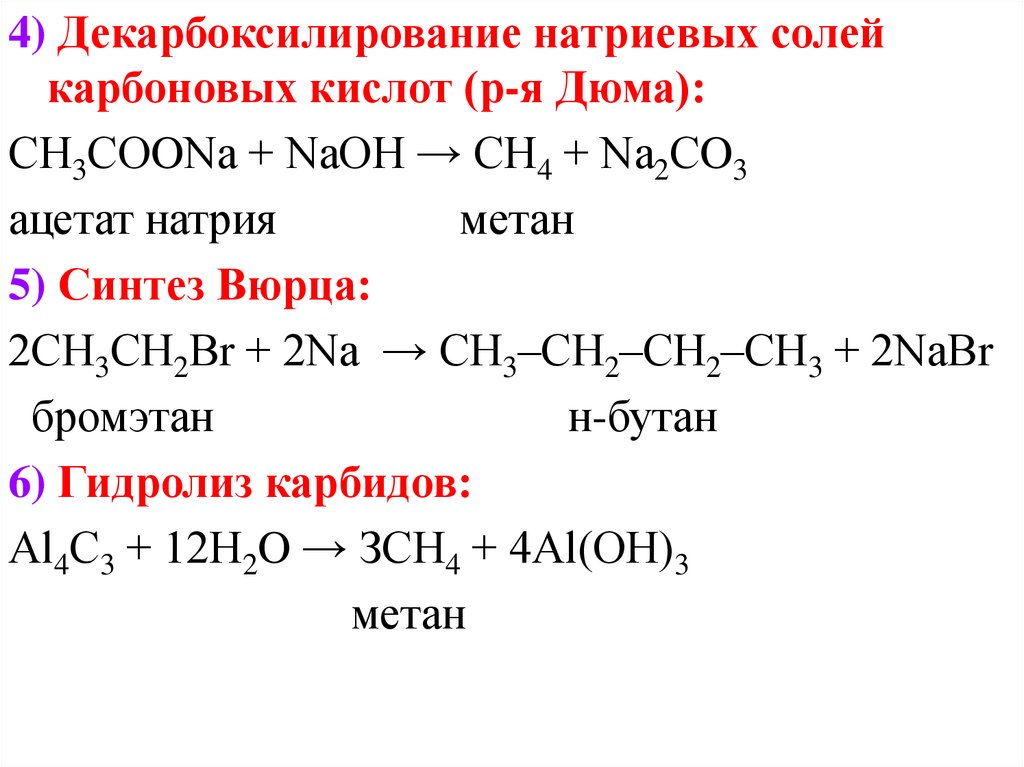 Карбоновая кислота метана