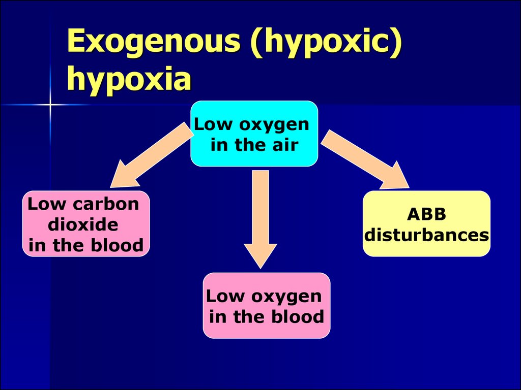 Exogenous (hypoxic) hypoxia