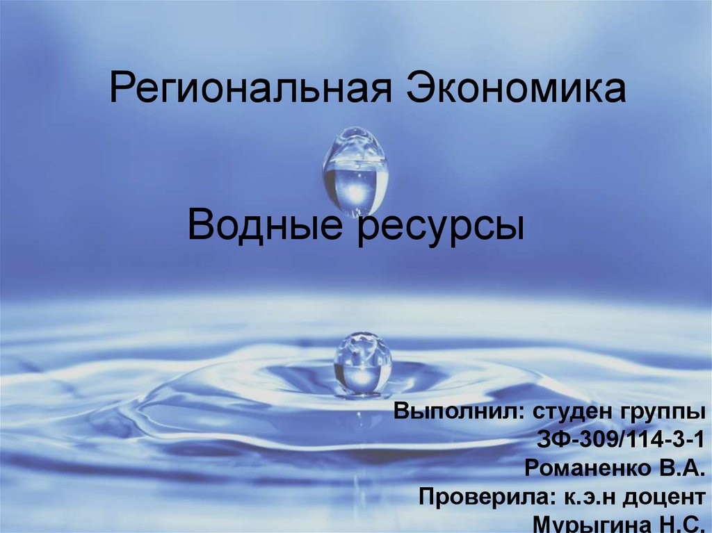 Экономические воды россии