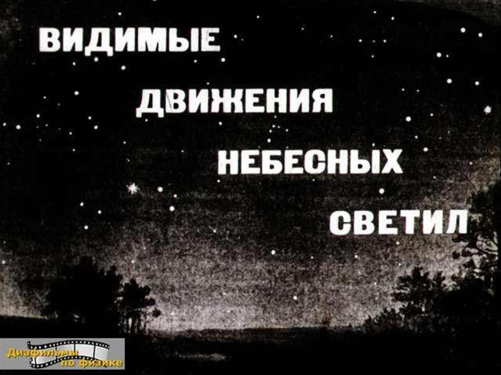 Презентация по физике 8 класс видимое движение светил