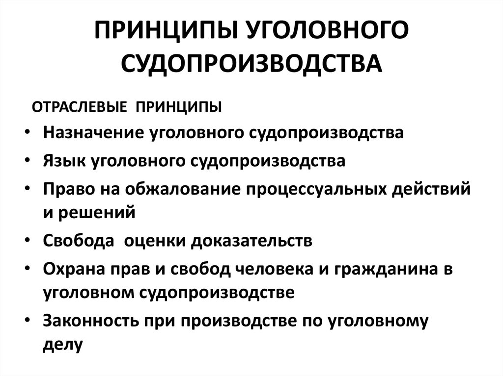 Уголовное право судопроизводство