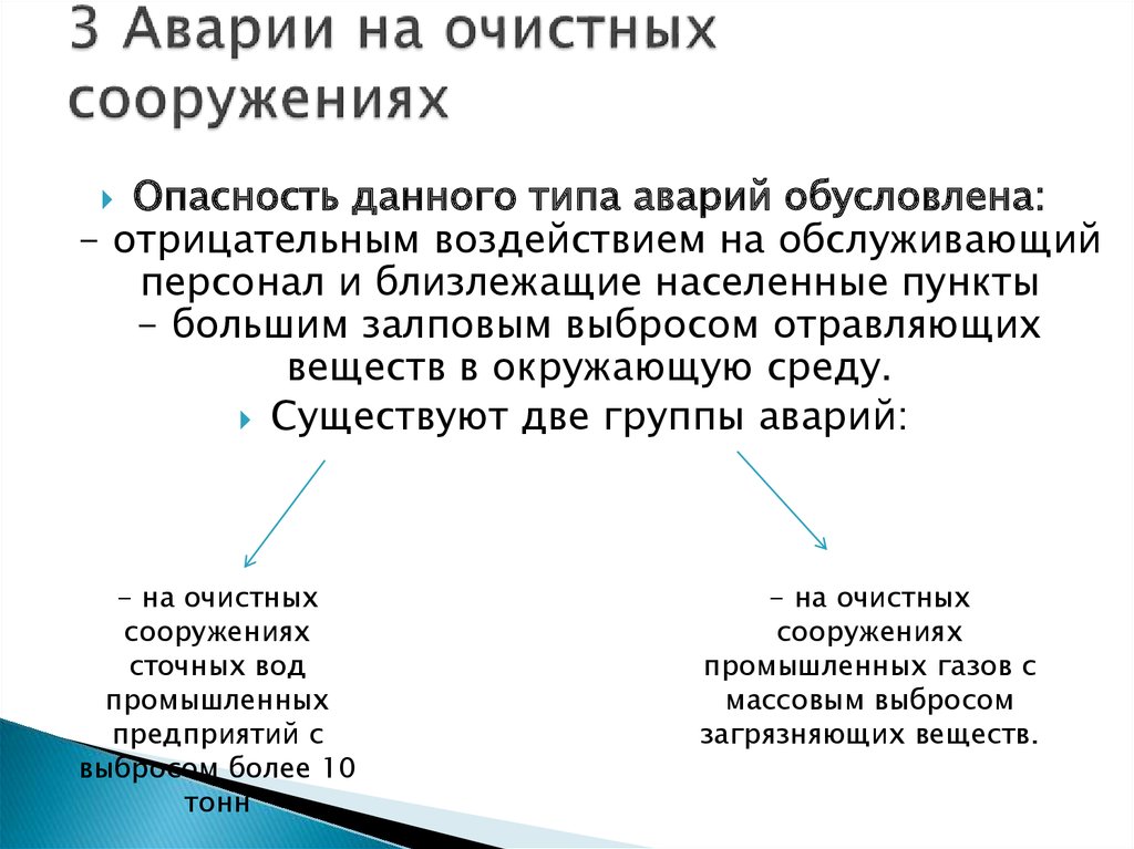 Аварии на очистных сооружениях это. Аварии на промышленных очистных сооружениях поражающие факторы. Виды аварий на очистных сооружениях. Аварии на очистных сооружениях способы защиты. Аварии на очистных сооружениях правила поведения.