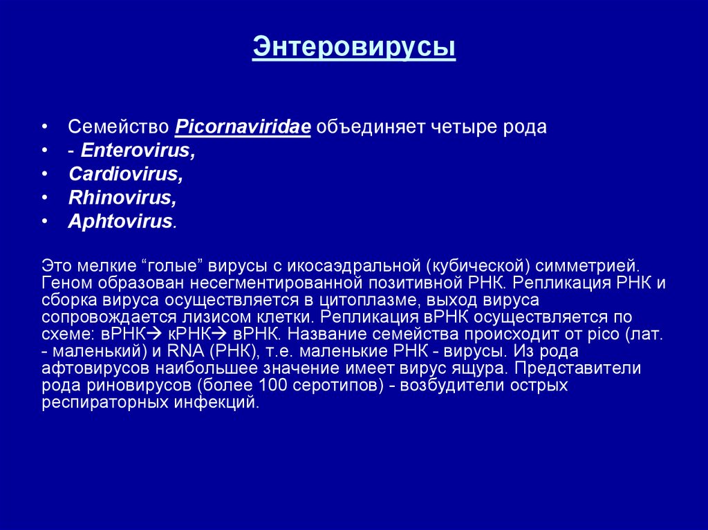 Возбудители энтеровирусных инфекций микробиология презентация