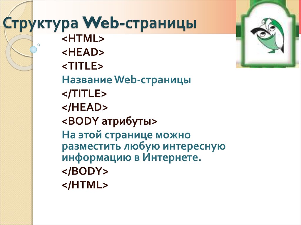 Язык разметки гипертекста html презентация