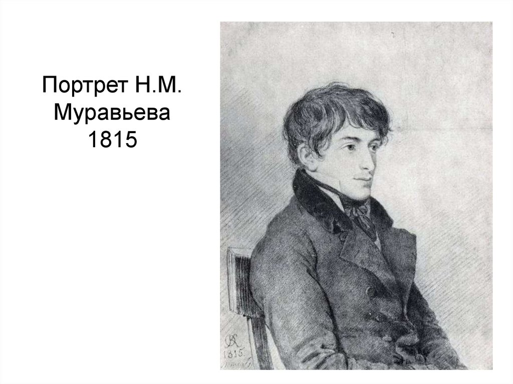 Портрет Н.М. Муравьева 1815