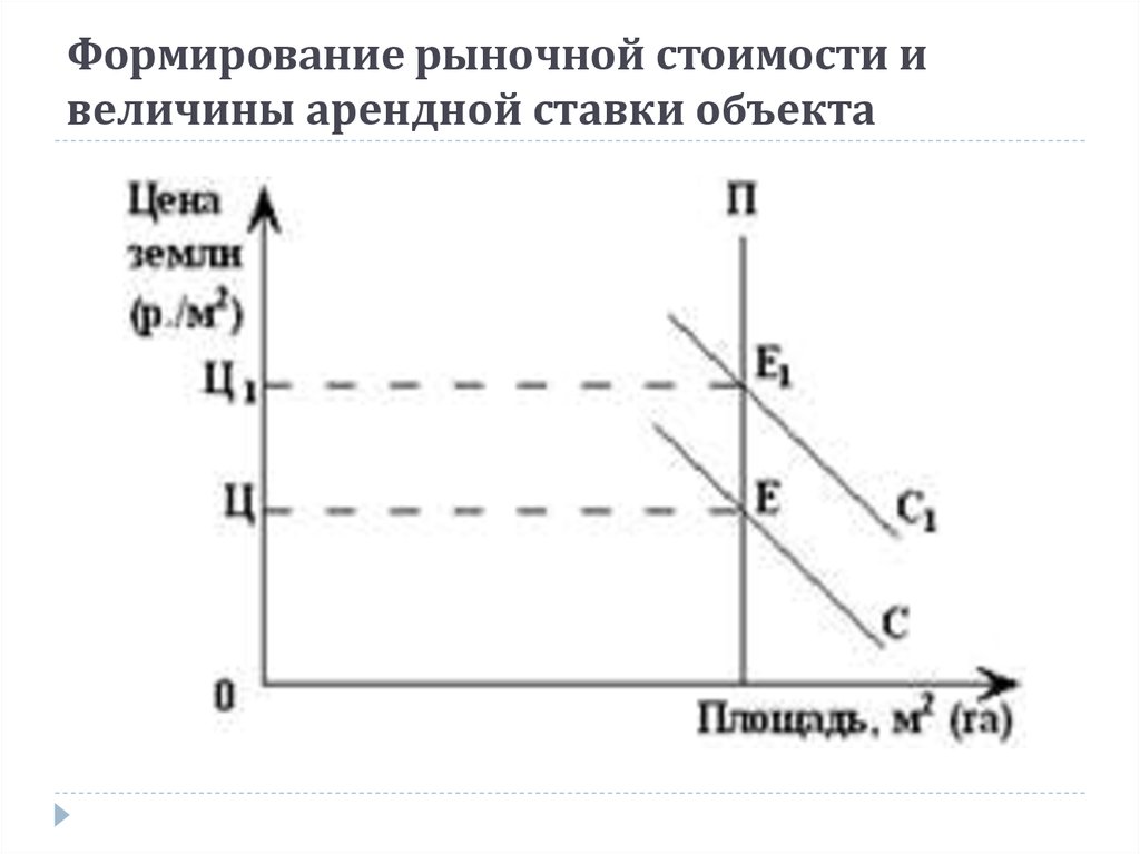 Формирование рыночной стоимости и величины арендной ставки объекта