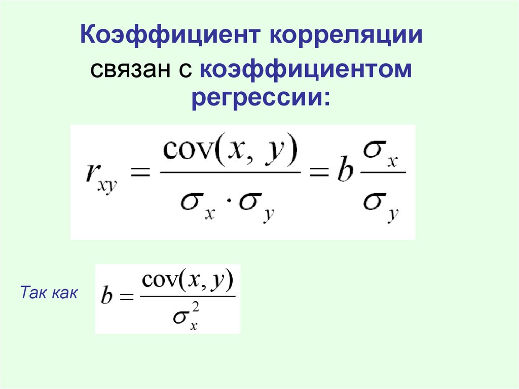 Эконометрика коэффициенты