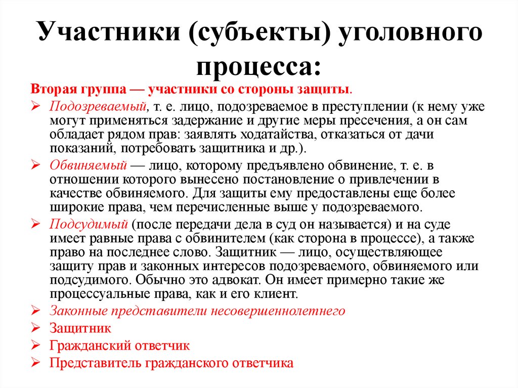 Презентация субъекты уголовного процесса