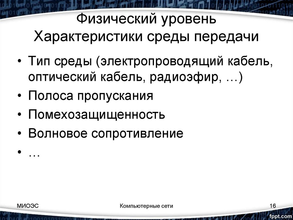 Вариант физической передающей среды представленный на рисунке является