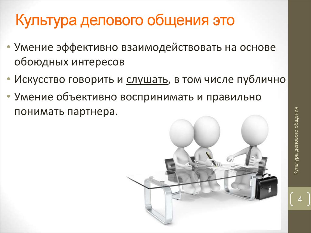 Культура делового общения это