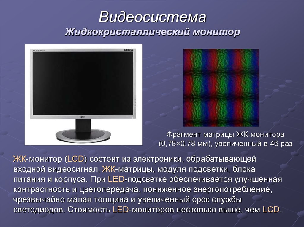 Монитор данных. Мониторы на жидких кристаллах (ЖК, LCD).. Жидкие Кристаллы в мониторе. Видеосистемы персонального компьютера. Видеосистема монитор ПК.