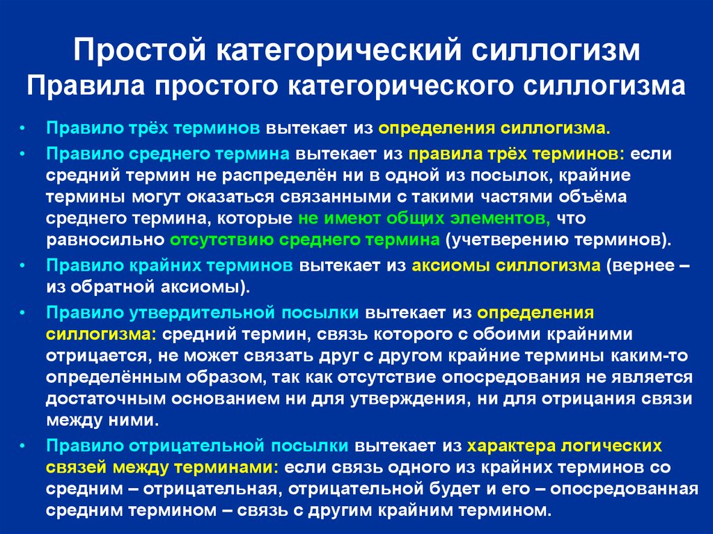 Правило половин. Исходя из общих правил силлогизма. Правило терминов в силлогизме. Правила силлогизма. Термины простого категорического силлогизма.