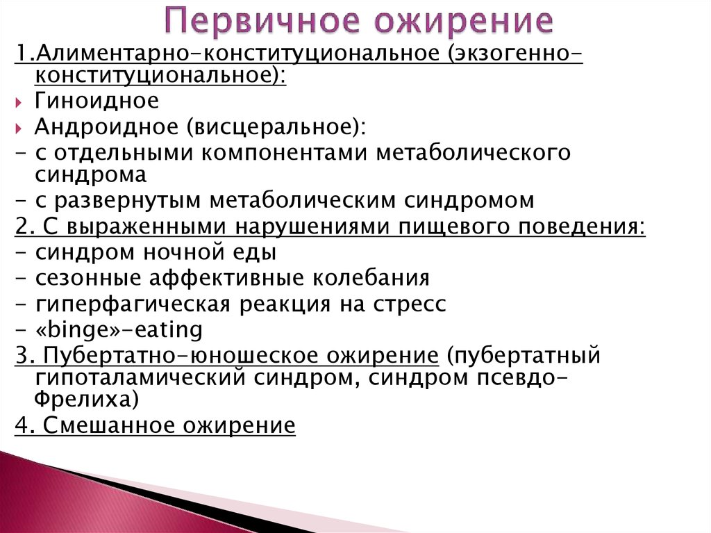 Ожирение патофизиология презентация