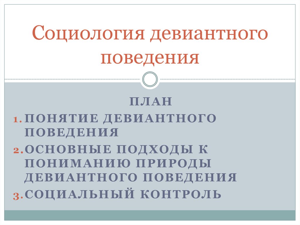 Понятие девиантного поведения презентация