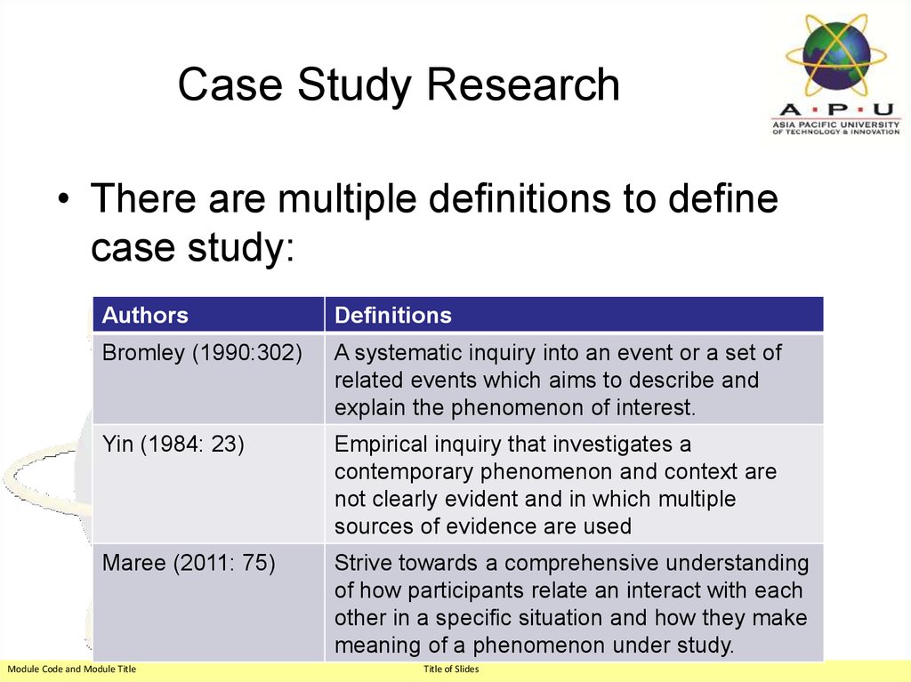 case studies in qualitative research