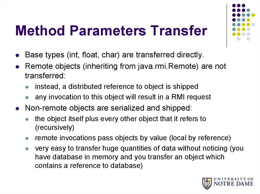 Non query. RMI java. Java RMI package. Transference based on Synecdoche.