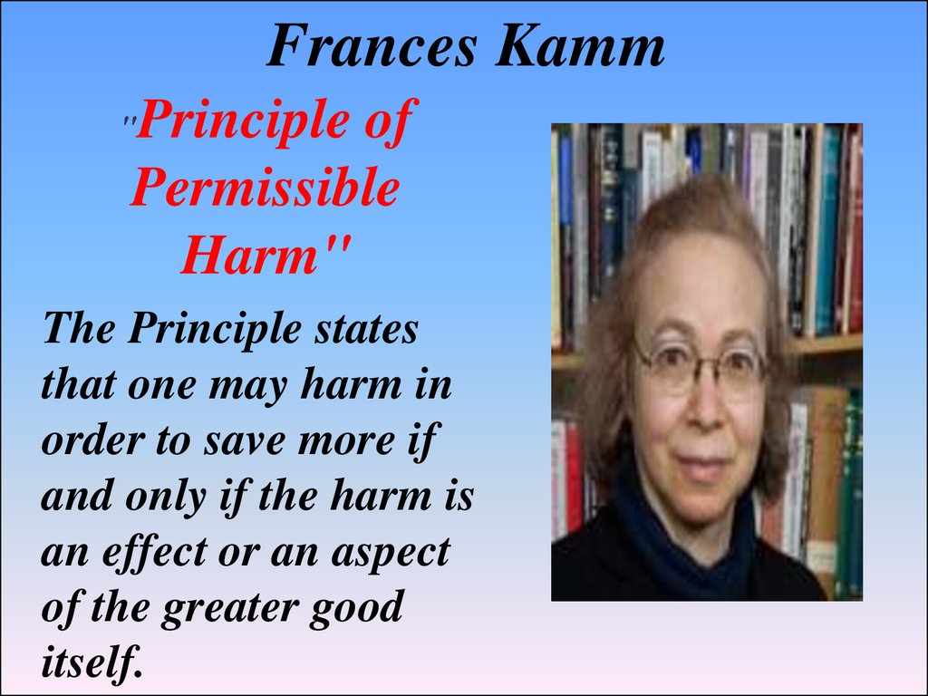 Frances Kamm